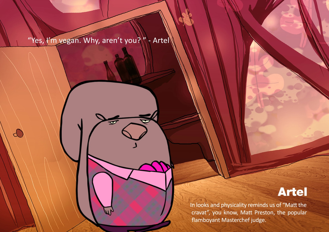 Squeers animated series pitch bible with Artel character bio based on the comic by Roberto Millan. Directed by Matt Torode.